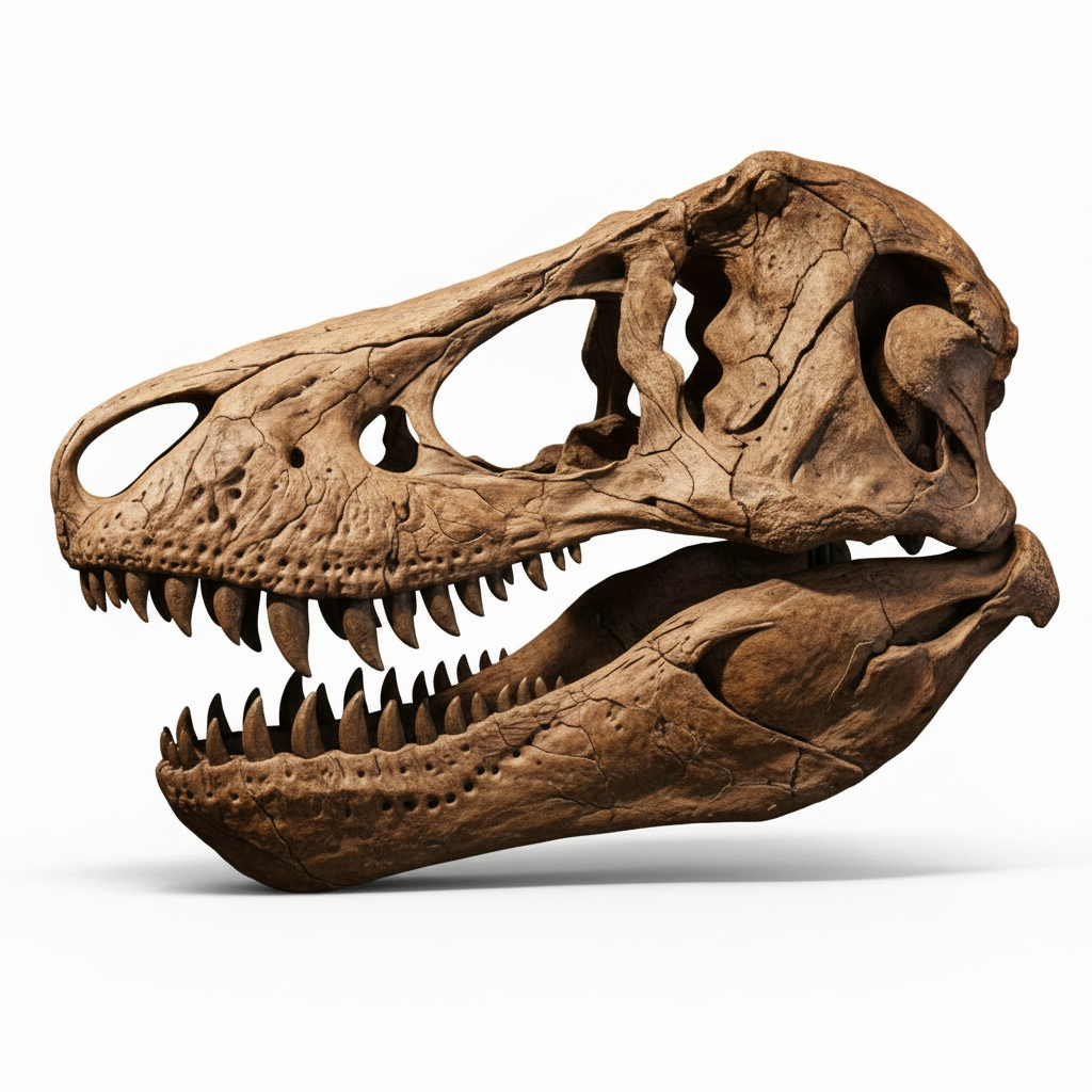T-Rex Skull - With Shadow